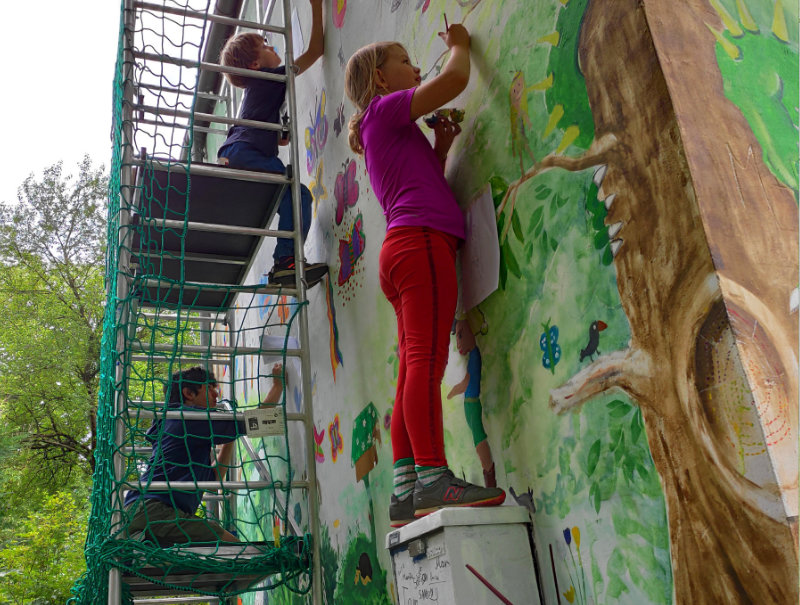 Kinder-Kunst-Projekt am Landschaftspark